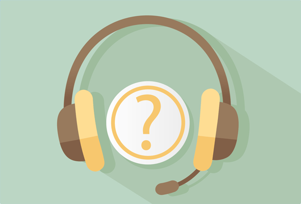 Чёрные наушники и знак вопроса