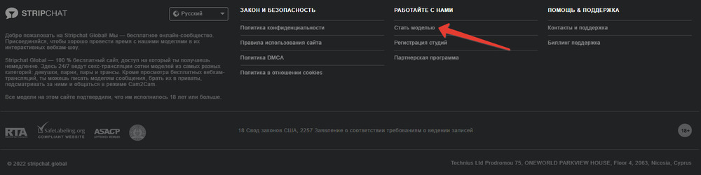 stripchat стать моделью