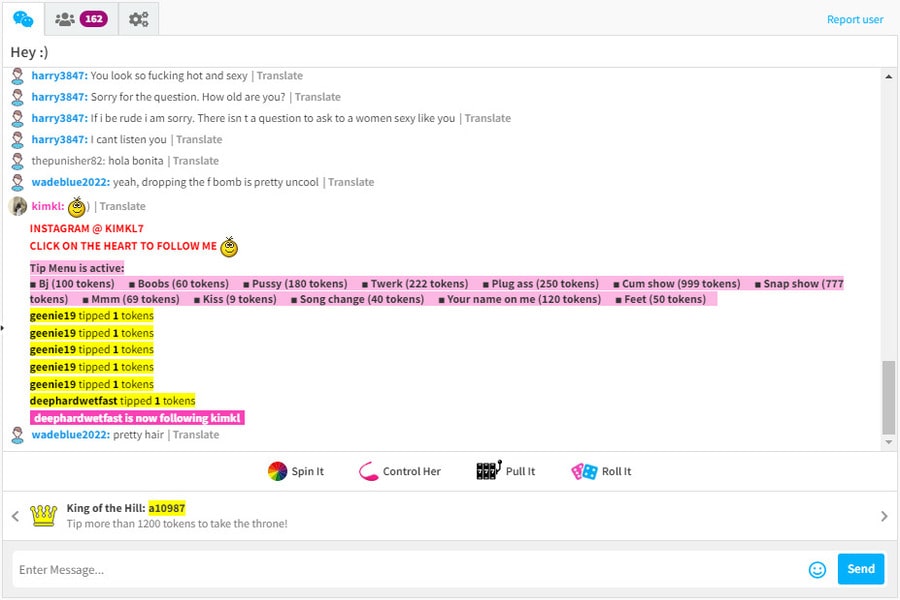 камсода чат модели